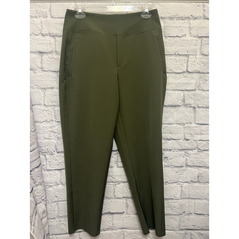 Athleta Endless High Rise Pants Women's 6 Olive Green Stretch Quiet Luxury